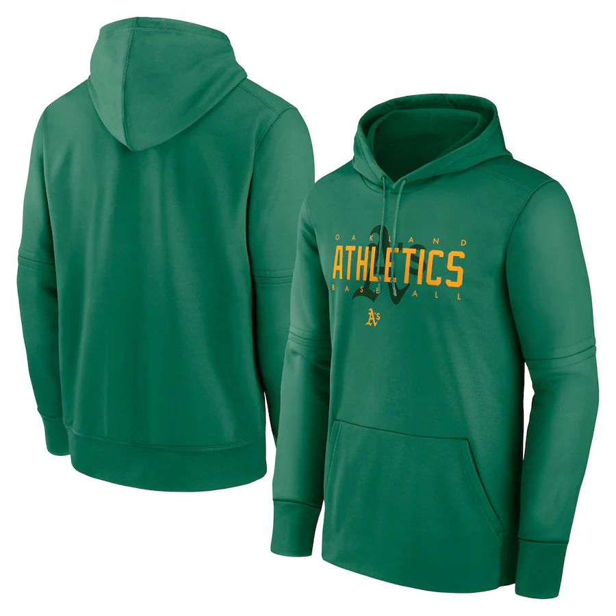 Men 2023 MLB Oakland Athletics green Sweatshirt style 1->oakland athletics->MLB Jersey